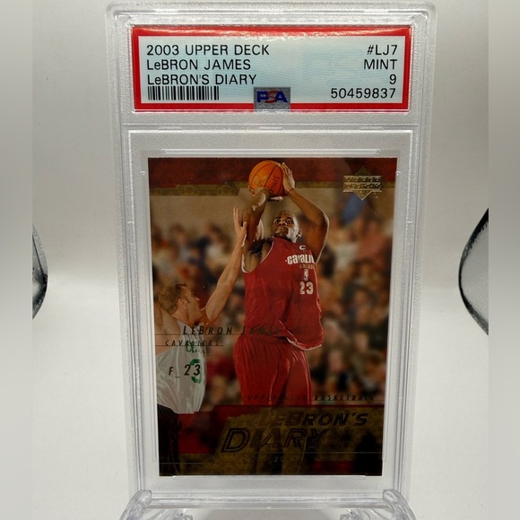Upper Deck Other - 2003 Upper Deck LeBron's Diary Lebron James #LJ7 Basketball PSA 9 Mint